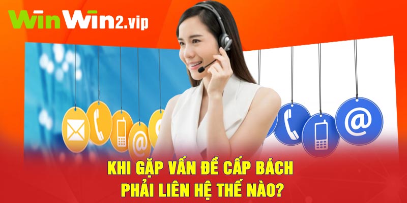 Khi gặp vấn đề cấp bách phải liên hệ thế nào?